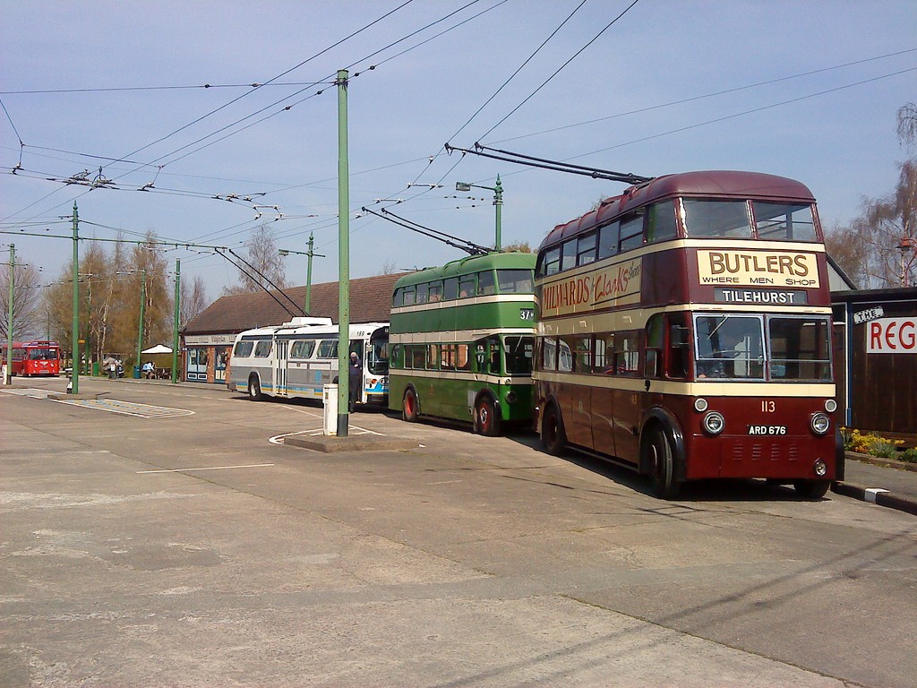 Trolleybus Line up at Sandtoft